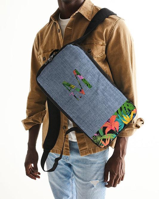 Feelin Tropical Chambray Slim Tech Backpack