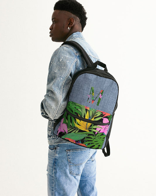 Feelin Tropical Chambray Small Canvas Backpack