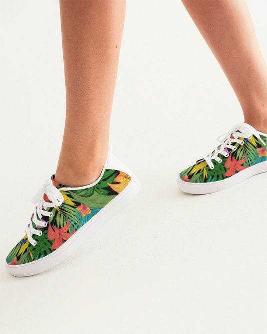 Tropical vibes Women's Faux-Leather Sneaker