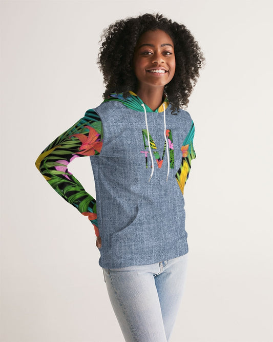 Feelin Tropical Chambray Women's Hoodie