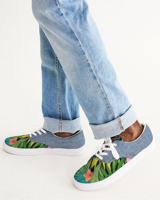 Feelin Tropical Chambray Men's Lace Up Canvas Shoe