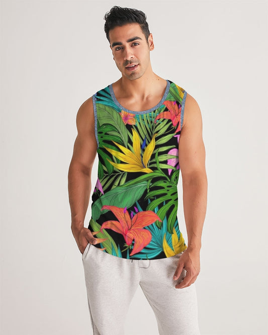 Feelin Tropical Chambray Men's Sports Tank