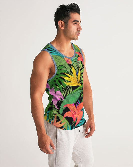 Feelin Tropical Chambray Men's Sports Tank