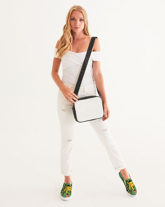 Tropical vibes Women's Slip-On Canvas Shoe