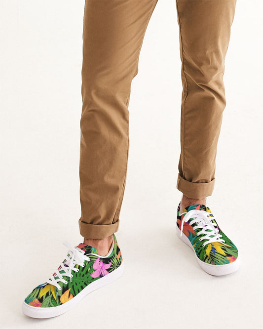 Feelin Tropical Collection Men's Faux-Leather Sneaker