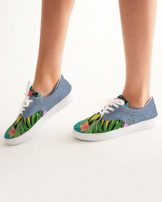 Feelin Tropical Chambray Women's Lace Up Canvas Shoe