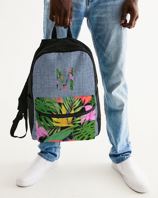 Feelin Tropical Chambray Small Canvas Backpack