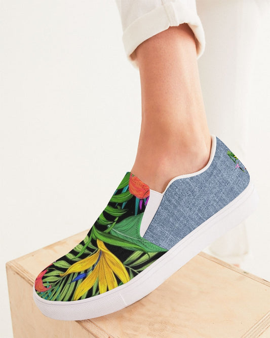 Feelin Tropical Chambray Women's Slip-On Canvas Shoe