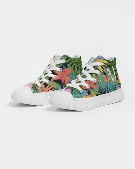 Feelin Tropical Collection Kids Hightop Canvas Shoe
