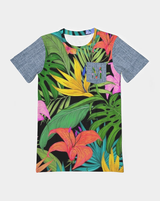 Feelin Tropical Chambray Men's Everyday Pocket Tee