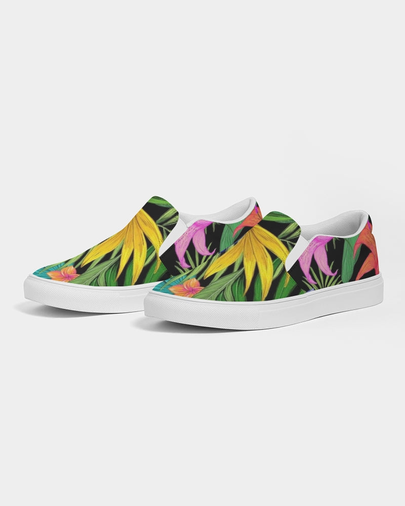 Tropical vibes Women's Slip-On Canvas Shoe