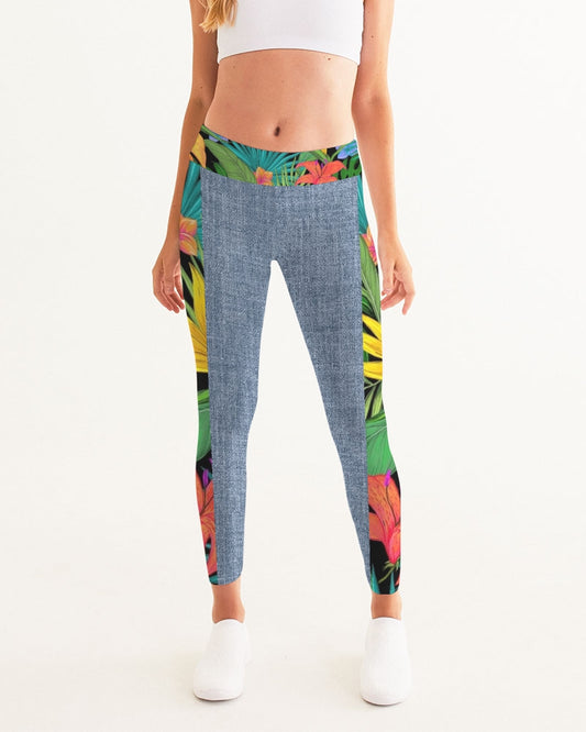 Feelin Tropical Chambray Women's Yoga Pants