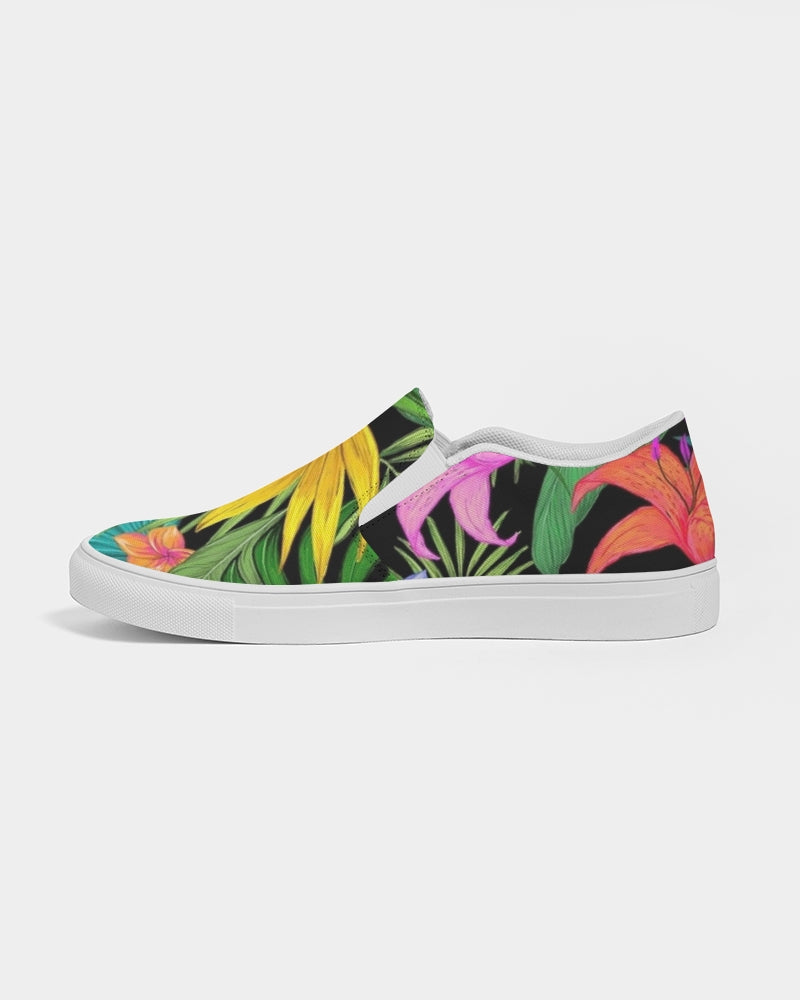 Tropical vibes Women's Slip-On Canvas Shoe
