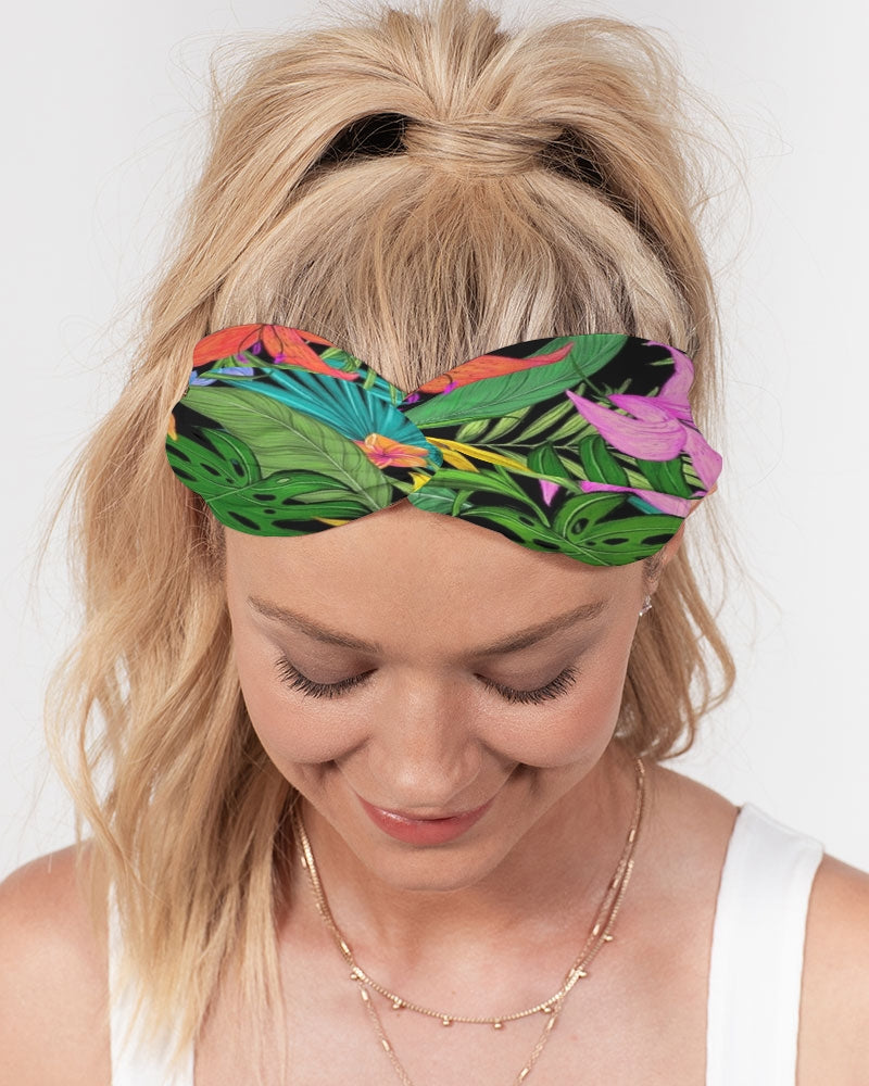 Feelin Tropical Chambray Twist Knot Headband Set