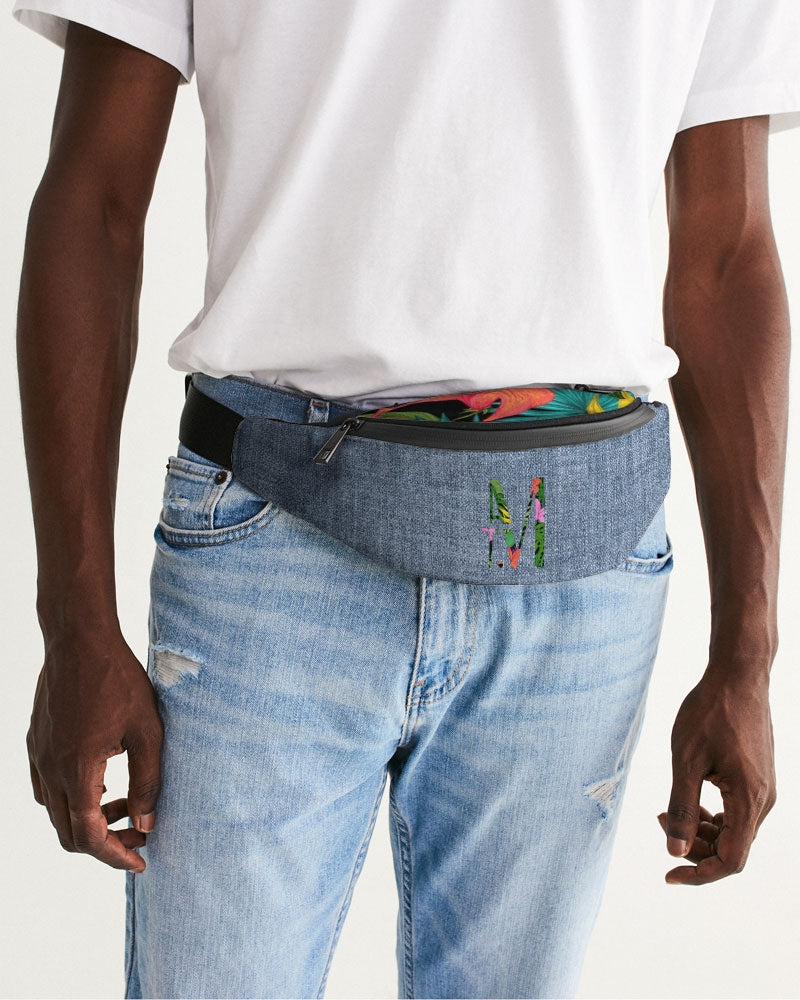 Feelin Tropical Chambray Crossbody Sling Bag