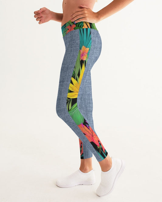 Feelin Tropical Chambray Women's Yoga Pants