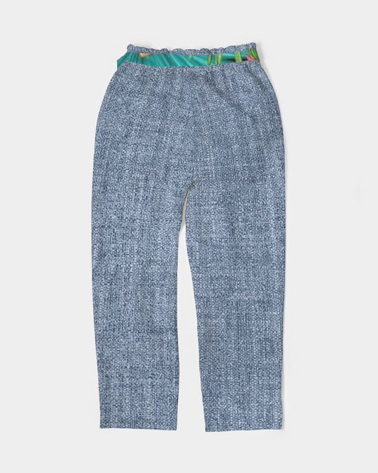 Feelin Tropical Chambray Women's Belted Tapered Pants