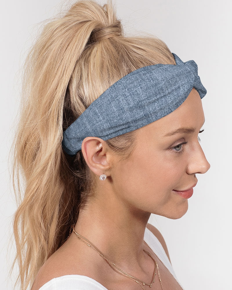 Feelin Tropical Chambray Twist Knot Headband Set