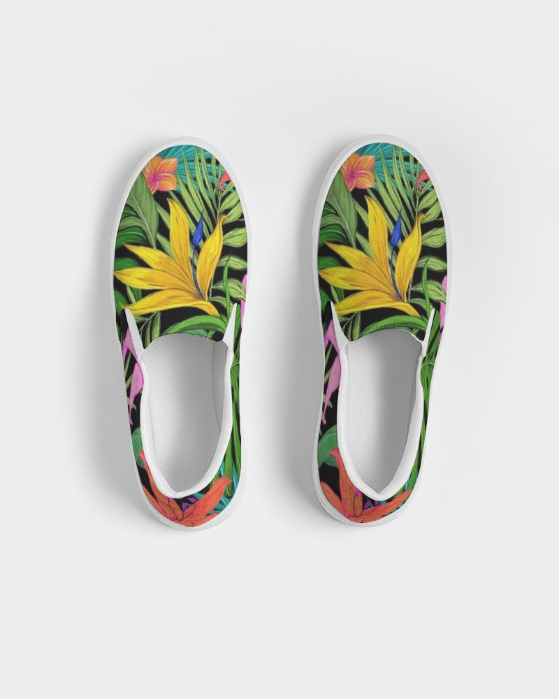 Tropical vibes Women's Slip-On Canvas Shoe